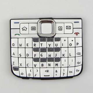 White New full Housing Cover+ Keypad for Nokia E63  
