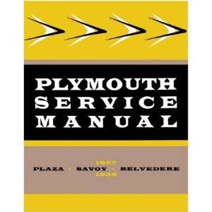  1957 PLYMOUTH BELVEDERE PLAZA SAVOY Service Manual Book 