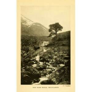  1924 Print Ben More Falls Crianlarich Stirling Perthshire 