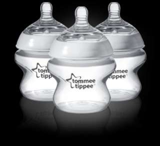 NEW TOMMEE TIPPEE CTN EASIVENT BOTTLES 150ml PACK OF 3 BPA FREE 0M 