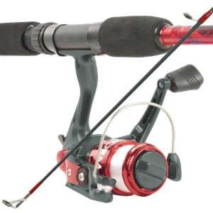  South Bend Worm Gear Fishing Rod & Spinning Reel (Red 