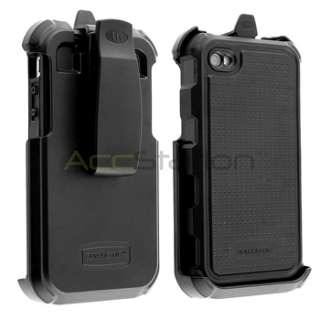 OEM BALLISTIC Black Hard Core Cover Case+Diamond Protector for iPhone 