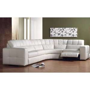  Palliser Tocarra White Leather Sectional