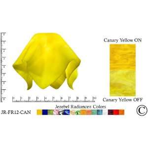 Jezebel Radiance® Small Flame Canary Yellow Glass Pendant/Ceiling Fan 