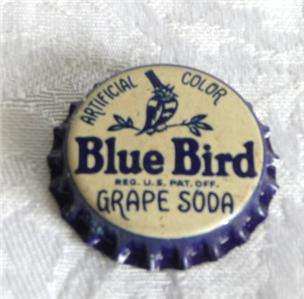 Blue Bird Grape Soda, Crown Cork, Un Used, HARD TO FIND  