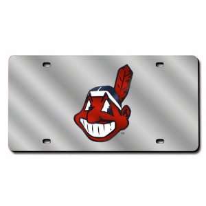 Cleveland Indians SILVER Laser Cut License Plate Sports 