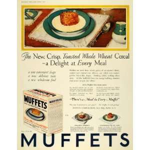   Whole Wheat Muffin Breakfast   Original Print Ad