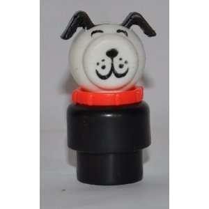 com Vintage Little People Puppy Dog Doggie (Plastic Head, Red Plastic 
