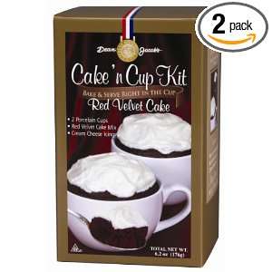 Dean Jacobs Red Velvet Cake N Cup Kit, 6.3 Ounce (Pack of 2)  