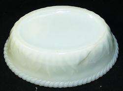 Coudersport Glass milk glass Hen on Nest HON cattail & rushes base 