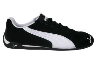 Puma Womens Shoes Repli Cat 3S Black and White Suede Sneakers 303549 
