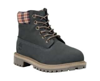 Timberland 43744 Premium 6 Inch Waterproof Boots Leather Navy Plaid 