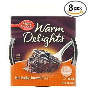 Betty Crocker Warm Delights, Hot Fudge Brownie, 3.1 Ounce Bowls (Pack 