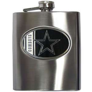 Dallas Cowboys Steel Hip Beverage Flask   NFL Football Fan Shop Sports 