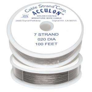  Acculon Tigertail Beading Wire 7 Strand .020 100ft 42370 