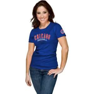  Chicago Cubs Womens Nike Royal Away Practice T Shirt 