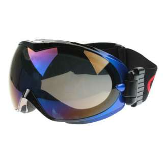 New Basto Anti Fog Dual Lens Sport Ski Snowboard Goggles Black Frame 