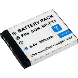 One Battery Plus One Charger to Replace SONY NP FT1