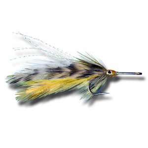  Big Eye Tarpon Fly   Grizzly & Yellow Fly Fishing Fly 