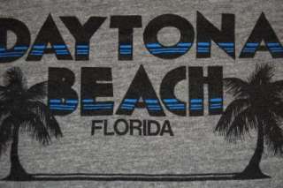 vtg rayon daytona beach sexy half shirt t shirt super soft comfy gray 