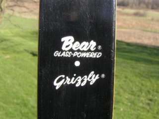 Vintage BEAR Glass Powered GRIZZLY RH Recurve 50 lb Draw Hunting Bow 