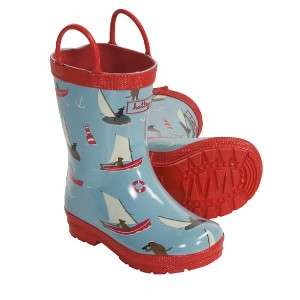 NEW Hatley Rain Boots  Sailing Dogs Kids Boys / Girls  
