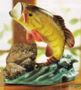 Beautifully Detailed Large Mouth Bass Fish Figurine  