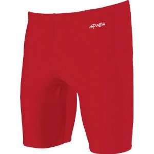   Men s Traditional Solid Jammer Swimwear RED 32