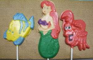 The Little Mermaid Chocolate Lollipops Big Set of 3  