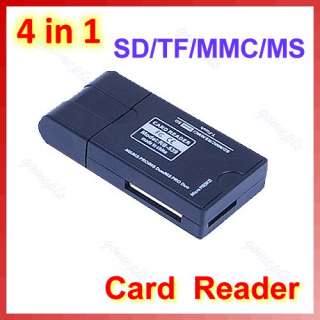 Mini 4 in 1 USB Memory Card Reader Writer MS M2 SD MMC  