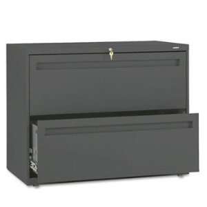 New   700 Series Two Drawer Lateral File, 36w x 19 1/4d, Charcoal by 