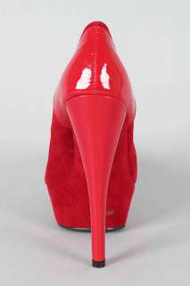 New Platform Stiletto High Heels Pumps Suede Patent Bow Anne Michelle 