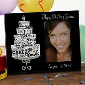   Personalized Birthday Picture Frames   Birthday Cake
