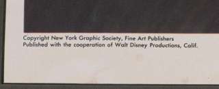 1947 New York Graphic Society Walt Disney Bambi Litho  