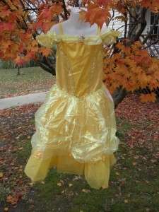 Disney Parks Authentic BELLE Costume girls LARGE 10/12 NEW  