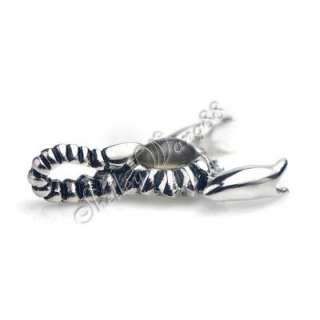 316L Stainless Steel Scorpion Pendant Necklace Chain  