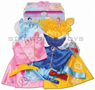 Disney Princess Royal Dress Up Trunk 21 pc Costume Snow White 
