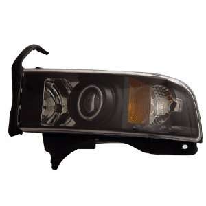   94 01 PROJECTOR HEADLIGHTS HALO BLACK CLEAR AMBER (CCFL) Automotive