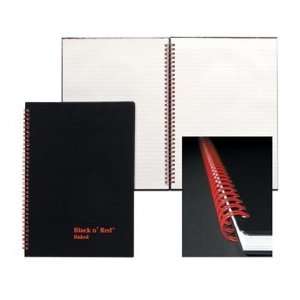  Black n Red Wirebound Hardcover Book with Calculator 