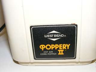 Vintage West Bend The Poppery II Pop Corn Popper Coffee Roaster Hot 