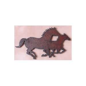  Rustic Metal Mare and Foal Magnet 