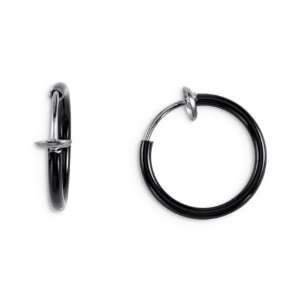    Multipurpose Illusion Clip Black Belly Ear Nose Ring Jewelry