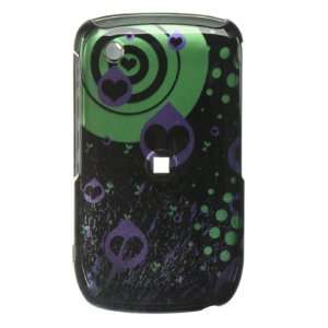 BlackBerry Curve 8520 / 8530 / 9300 / 9330 3G Black Heart Purple Love 