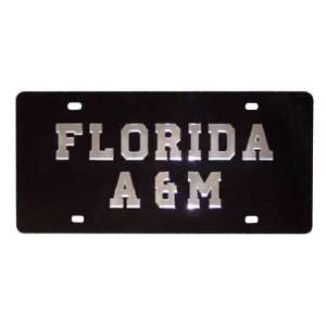  Florida A&M Rattlers Black Mirror License Plate Sports 