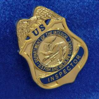USFWS Fish Wildlife Service Inspector Mini Badge Pin  
