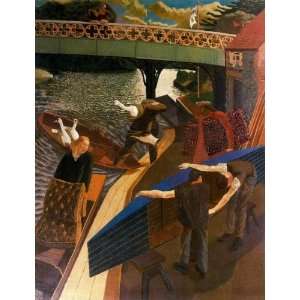  Hand Made Oil Reproduction   Stanley Spencer   32 x 42 
