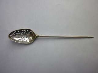 Rare 18th Century Solid Silver Mote Spoon  