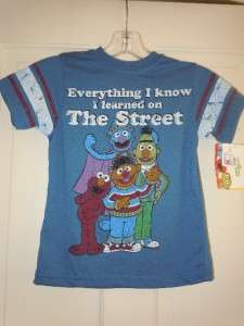 SESAME STREET I Learned on the Street Toddler Tee NWT  