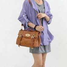 Color Woman Girl Satchel Shoulder Bag HANDBAG PURSE PU Leather BAG 