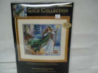   Stitch KIT Woodland Enchantress Gold Collection 14 x 12 NIP  
